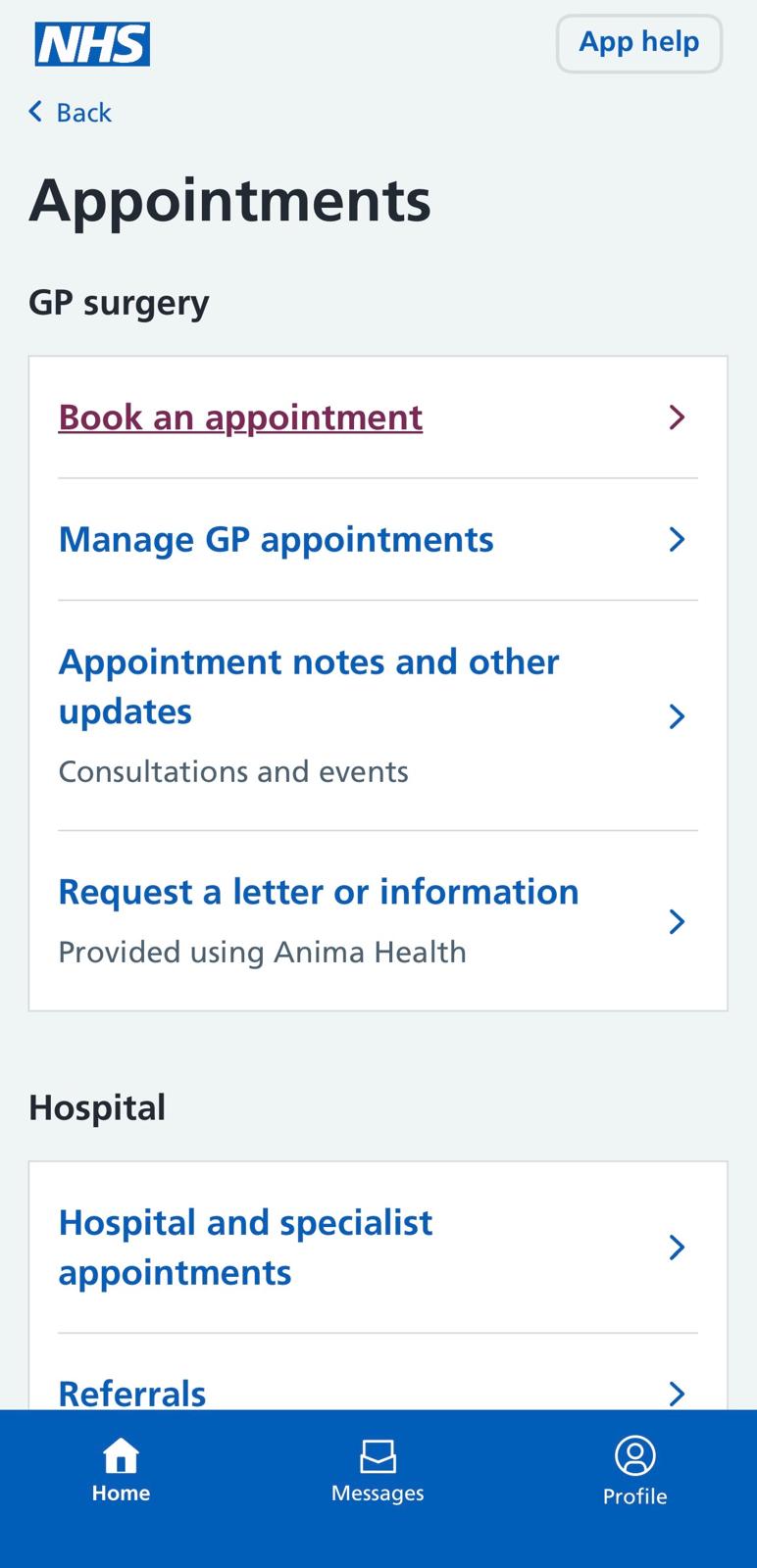 Appointmentscreen