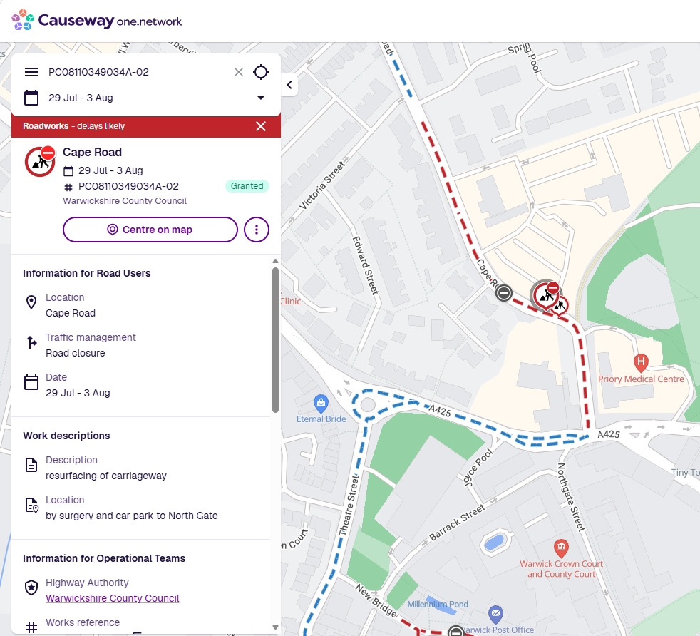 Road Closures